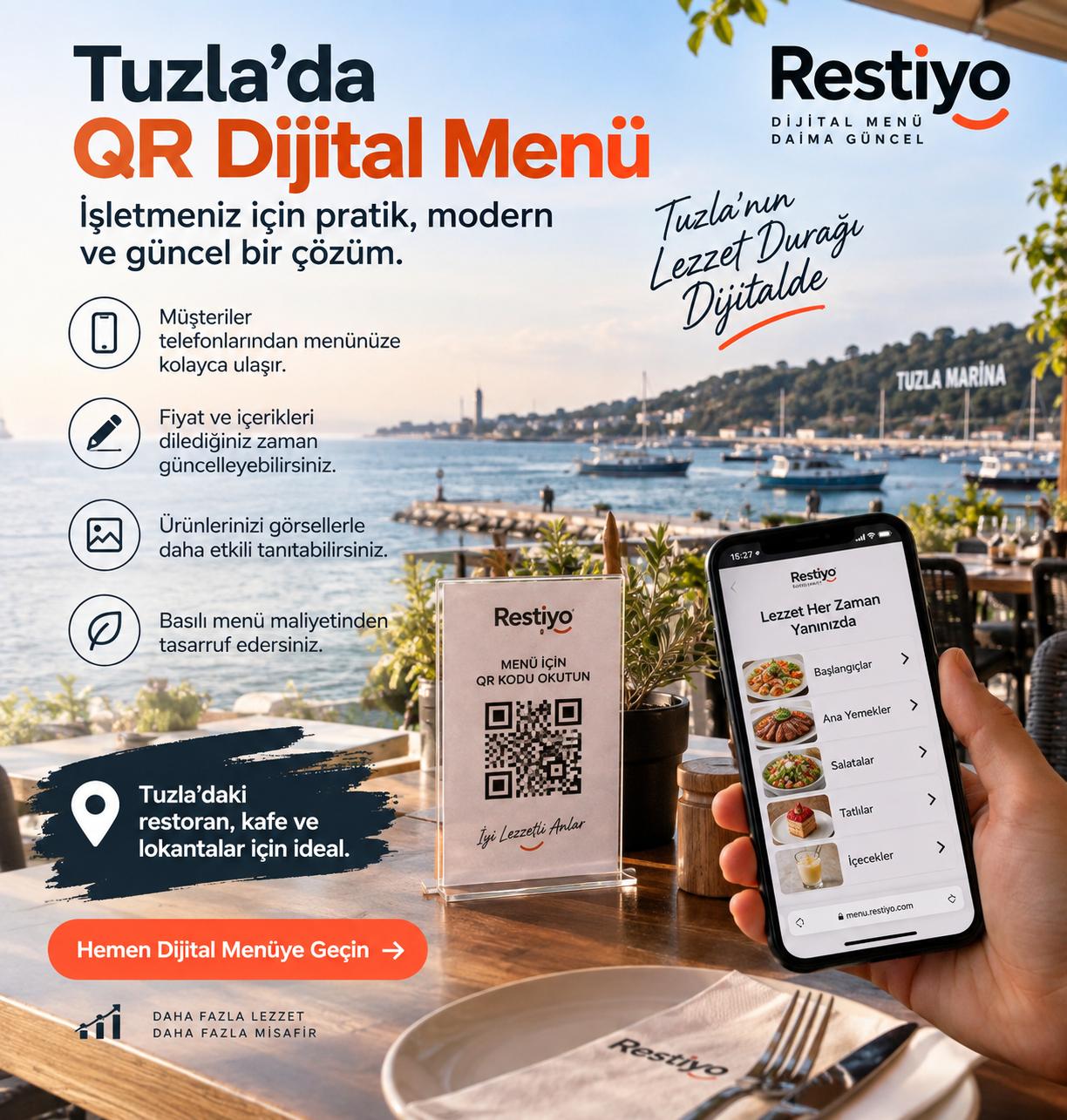Tuzla QR Menü ve Dijital Menü Hizmeti